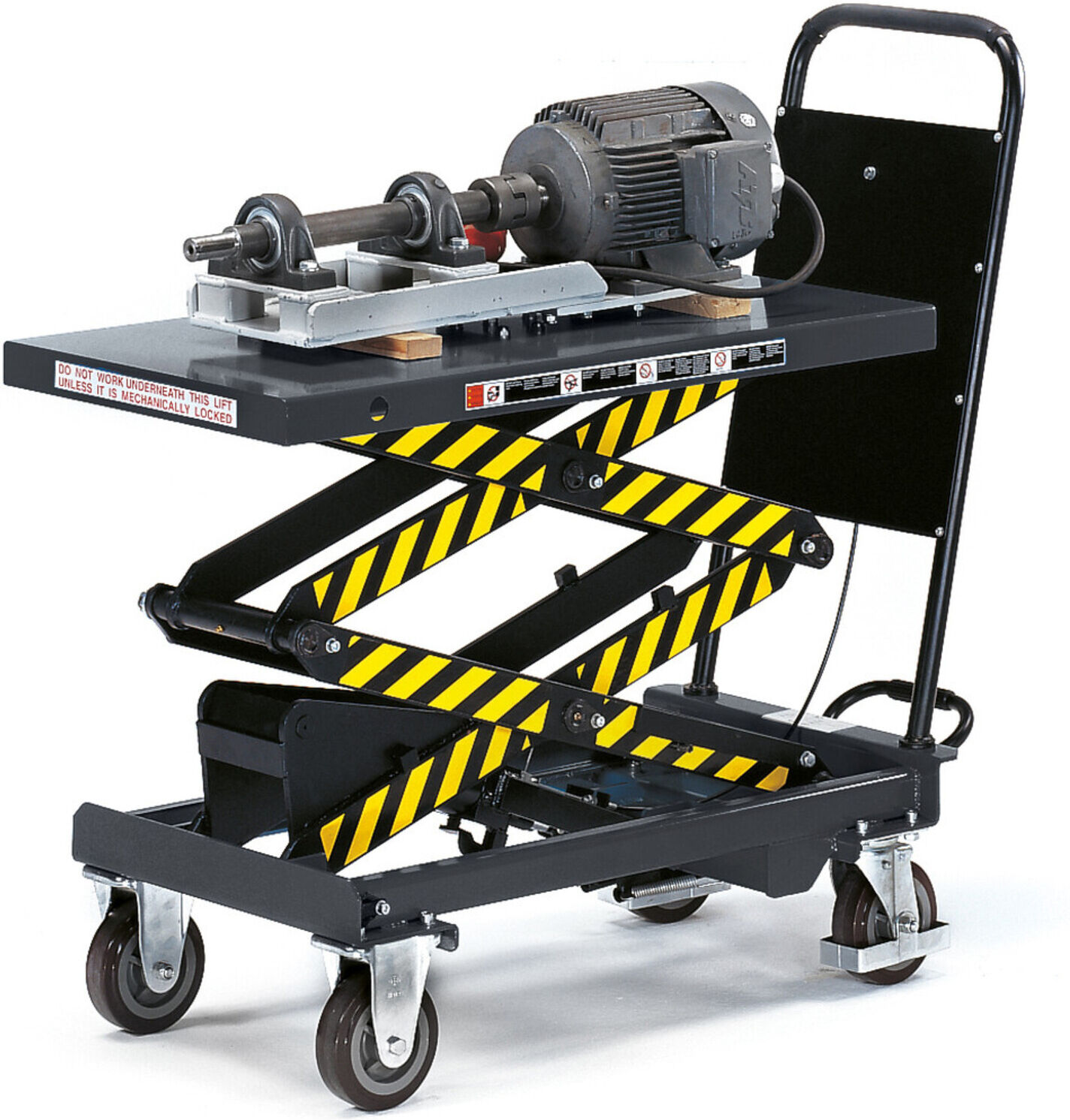 fetra Hubtischwagen 6837 - Tragkraft 500kg Polyurethan-Reifen)