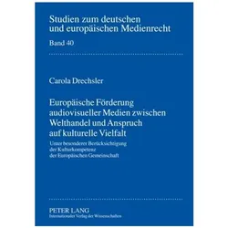 Drechsler:Europäische Förderung audiovi, Fachbücher von Carola Drechsler