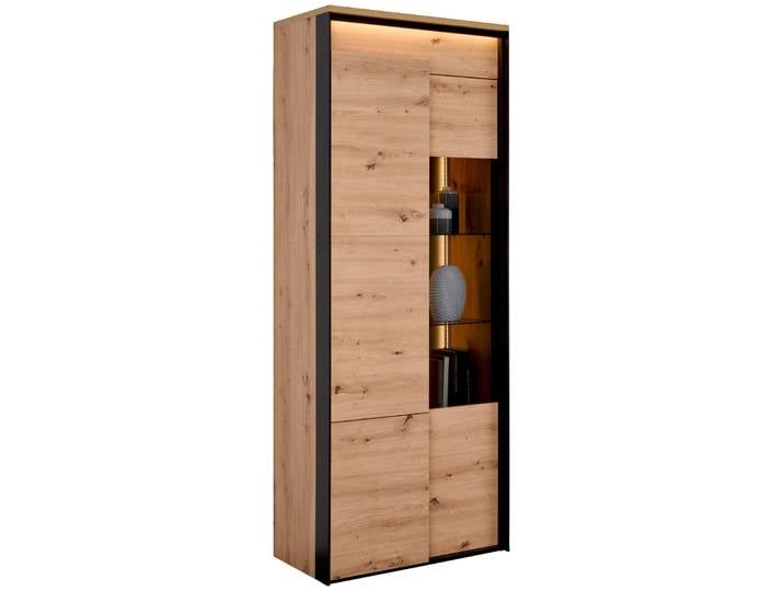 Hom´in Vitrine, Eiche Artisan, Holznachbildung