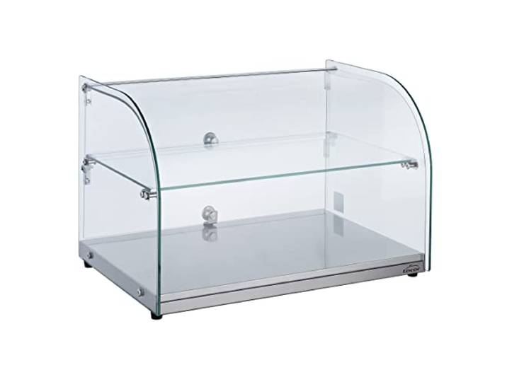 LACOR 69601 Neutra aus Glas, für Lebensmittel, Brotkasten, Kuchen-Vitrine aus Edelstahl, 55,4 x 37,6 x 37 cm, 45 l, Kristall, durchsichtig
