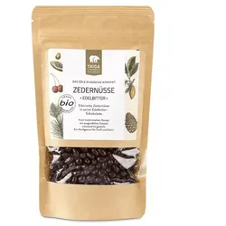 TAIGA Zedernüsse in Edelbitterschokolade bio 200g