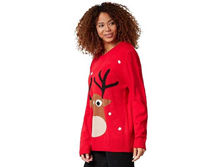 Dressforfun Kersttrui sympathiek rendier - XXL
