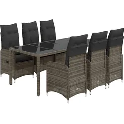 vidaXL, Gartentisch + Balkontisch, Lamonella (Ohne Fussablage) (190 x 90 x 75 cm)