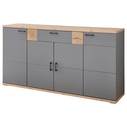 IDEAL Wohnen Sideboard Houton Dekor Grau