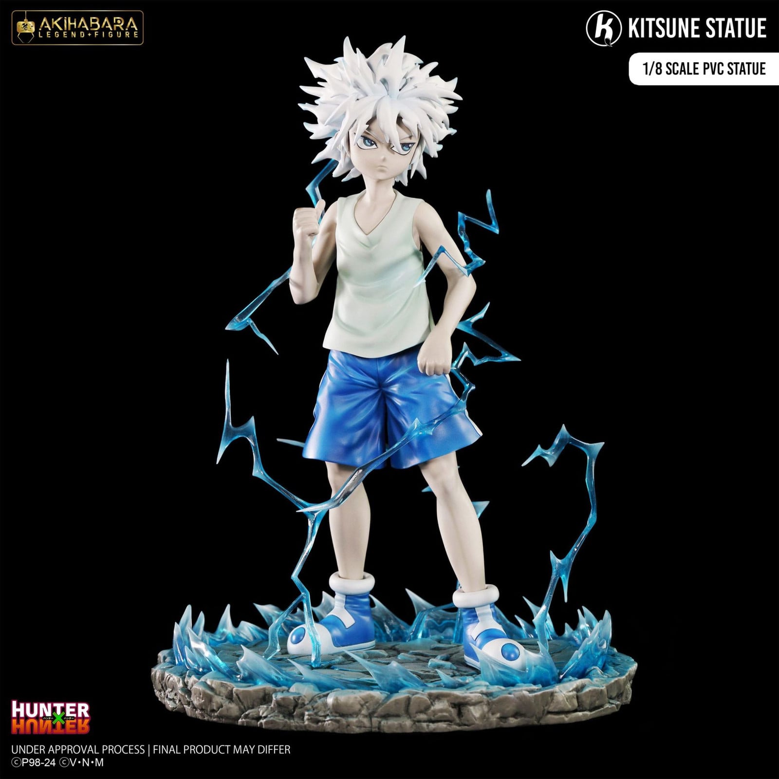 Hunter x Hunter Akihabara Legend Killua God Speed Mode PVC-beeldje, 21 cm