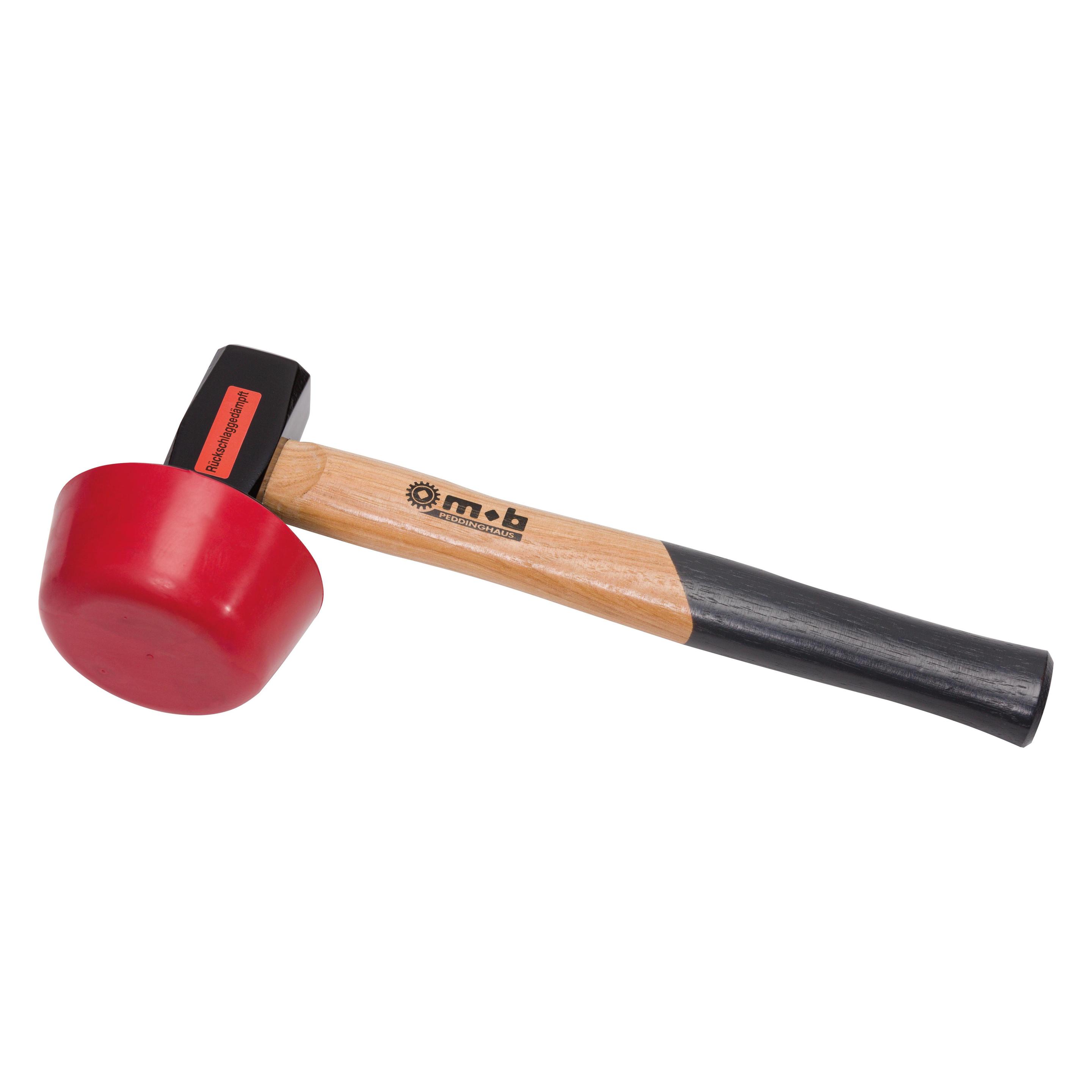 Peddinghaus Plattenlegerhammer 'Komfort' mit Eschenstiel auswechselbarer Spezial-Gummiaufsatz (2160 g) (5147020000)