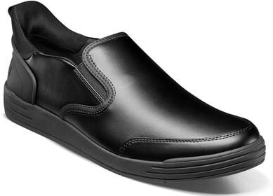 Nunn Bush Kore City Walk Work EZ Hands Free Moc Toe Slip On - Mens 9 Black Slip On W