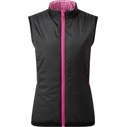 FootJoy Weste Houndstooth, schwarz/pink/gemustert