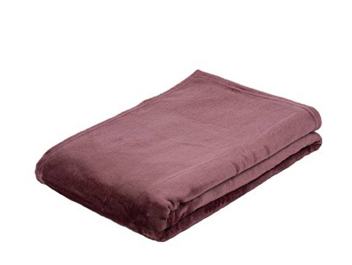 Gözze - Wohn- und Kuscheldecke, Memphis, Hohes Stoffgewicht 300 g/m², 180 x 220 cm - Beere