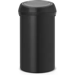 Brabantia Touch Bin, Abfalleimer, Schwarz, Grau