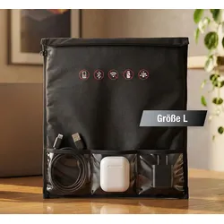 Faraday-Schutztasche für Mobilgeräte mit Signalabschirmung