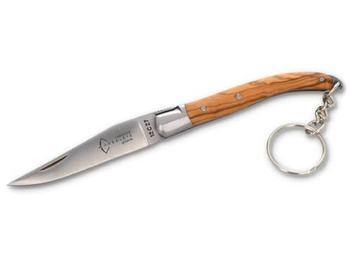 Arbalete G. David - 8 cm Laguiole Taschenmesser Schlüsselanhänger - Olive - Frankreich Messer Schlüsselbund