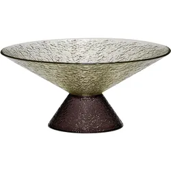 Hübsch, Dekoschale, Bonbon Glass Bowl Large Green/Brown