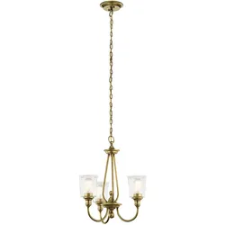Elstead Lighting Waverly Kronleuchter 3-flammig Messing
