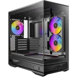 Antec Constellation C2M ARGB Black MicroATX PC Gehäuse (ITX, mATX), PC Gehäuse, Schwarz