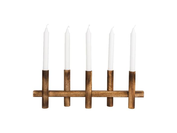 ERNST Ernst kandelaar 5 kaarsen Donker hout