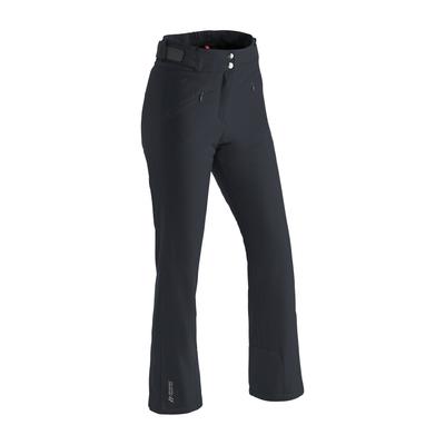 Skihose MAIER SPORTS "Allissia slim", Damen, Gr. 18, Kurzgrößen, schwarz, 90% Polyester, 10% Elasthan, Hosen Skihose, Damen Schneehose, wind- und wasserdicht, 2 RV-Taschen, Slim Fit