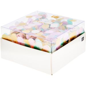 Rico-Design Konfetti YEY Pastell Rainbow Mix, aus Papier, Ø 1,5 & 2cm, Streudeko, bunt, 20g Beutel