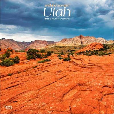 Utah Wild & Scenic 2026 12 X 24 Inch (Hanging) Monthly Square Wall Calendar Plastic-Free