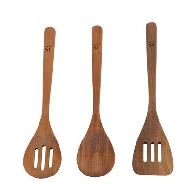 San Ignacio Agros 3-teiliges Küchenutensilien-Set aus Akazienholz