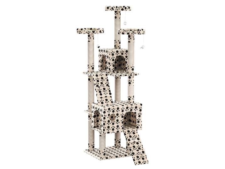 Katzenbaum MAX 182 cm beige mit Pfoten