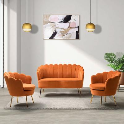HULALA HOME Xabier 52 in. 3 Piece Living Room Set