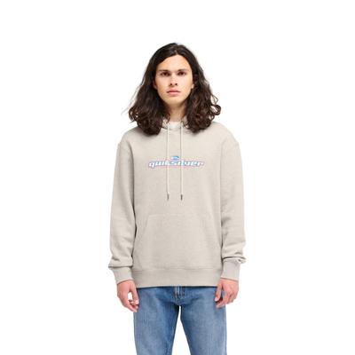 Kapuzensweatshirt QUIKSILVER "Salt Water Slacker", Herren, Gr. L, beige (light grau heather), Obermaterial: 55% Baumwolle, 25% Baumwolle, 20% Polyester., Sweatshirts