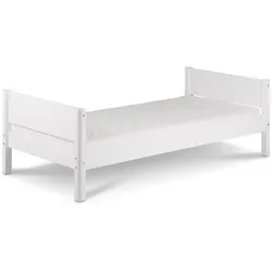 Flexa Bett White 90 x 200 cm Lack Weiß