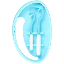 O Tom Tick Twister Zeckenhaken mit Clipbox Blau 2 ST
