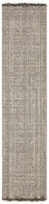 Style Haven Grayton Faded Textures Beige/ Black Indoor-Outdoor Fringe Edge Rug