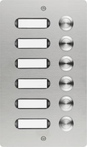 Grothe 55406 Klingeltaster mit Namensschild Edelstahl V2A