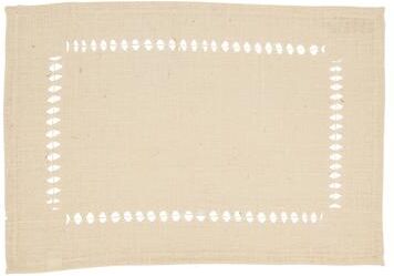 Saro Lifestyle Earthy Elegance Jute Hemstitch Placemat (Set of 4)