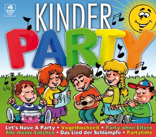 Various - Kinderparty (56 Kinderlieder auf 4 CDs inkl. Vogelhochzeit, Alle meine Entchen, Das Lied der Schlümpfe...) - Preis vom 28.09.2026 21:19:57 h