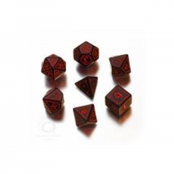 Q-Workshop Runic Dice Black und Red - 7 257592