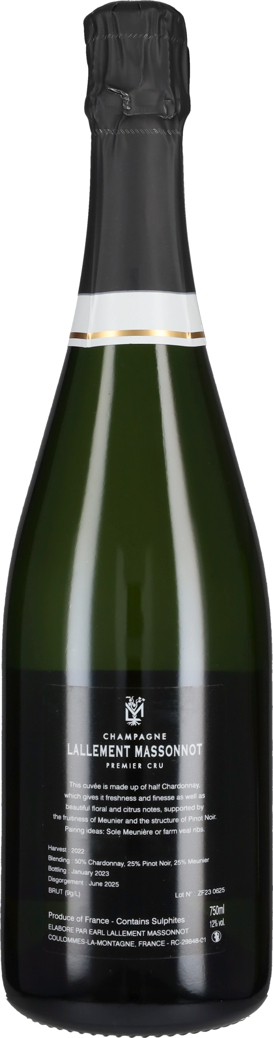Champagne Brut 'Zeste Floresien' Lallement Massonnot
