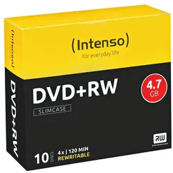Intenso DVD-Rohlinge »DVD+RW« silber