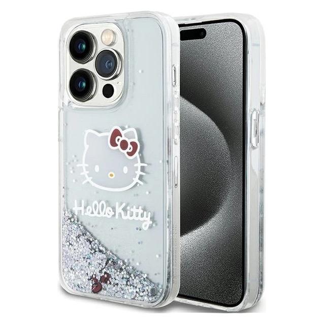 Hello Kitty HKHCP13XLIKHET iPhone 13 Pro Max 6.7" srebrny/silver hardcase Liquid Glitter Charms Kitt (Apple iPhone 13 Pro Max) (1696244904)