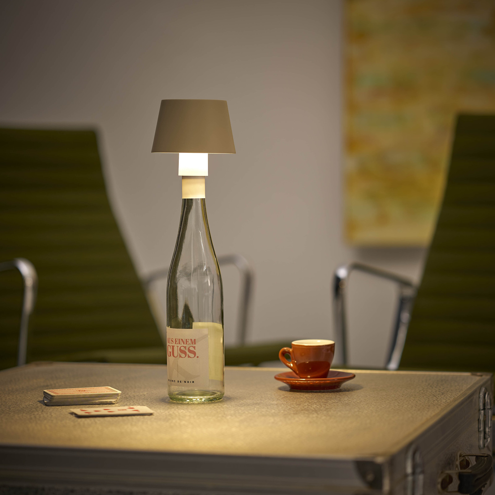 Northpoint LED oplaadbare tafellamp met touchsensor, beige