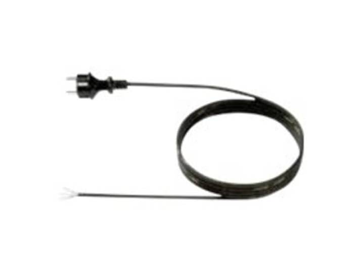 Bachmann 321.176 veiligheidscontact - voedingskabel, aansluitkabel, zwart, lengte 5 m H05RR-F 3G0,75,