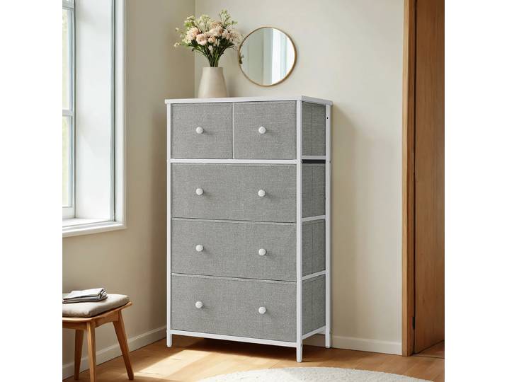 Commode Tandiga - Largeur 56 cm 56 x 93 x 30cm Gris