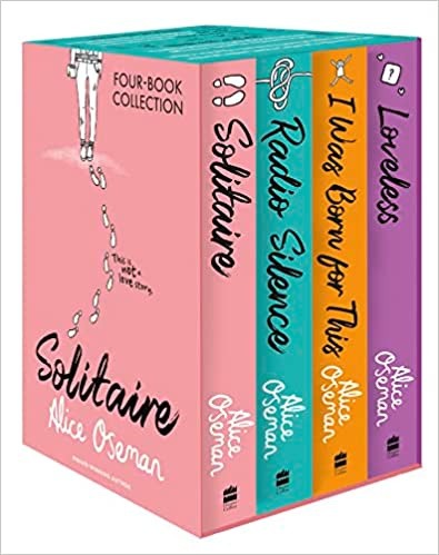 HarperCollins Children's Books Alice Oseman 4 Book Box Set - Solitaire, Radio Silence, I Was Born For This, Loveless - YA Paperback Collection - Ages 12+