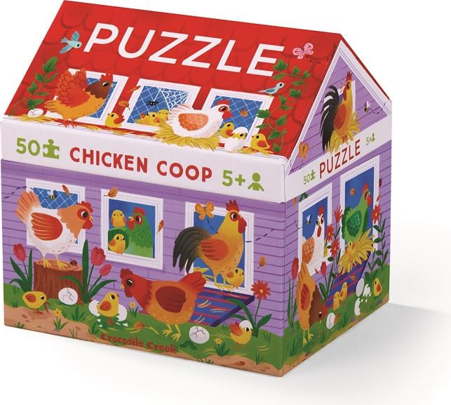 Crocodile Creek Huis en Kippenhok Puzzel - 50-delig
