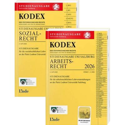 KODEX-Paket Studienausgabe Arbeits- und Sozialrecht Salzburg 2026, Taschenbuch von , Linde, 978-3-7073-5509-3