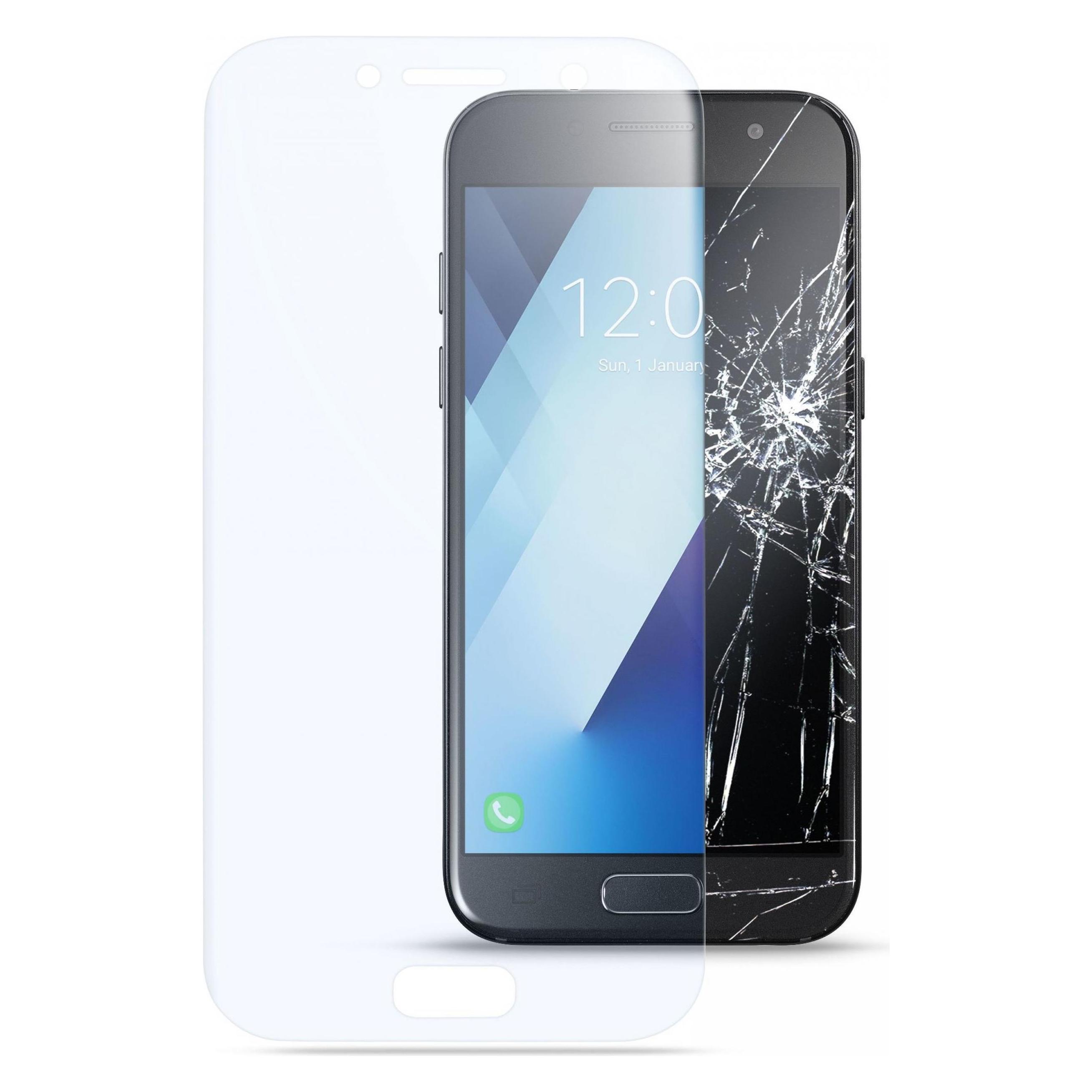 Cellularline Second Glass Shape (1 Stk., Samsung Galaxy A3 (2017)) (TEMPGCABGALA317T)