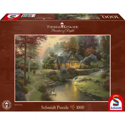 Schmidt Spiele - Puzzle - Friedliche Abendstimmung, 1000 Teile