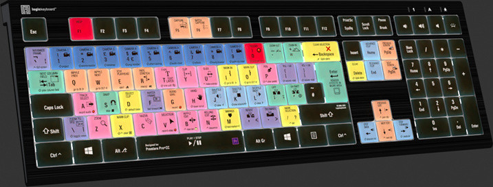 Logickeyboard voor Adobe Premiere Pro CC, Astra 2, UK-versie voor PC
