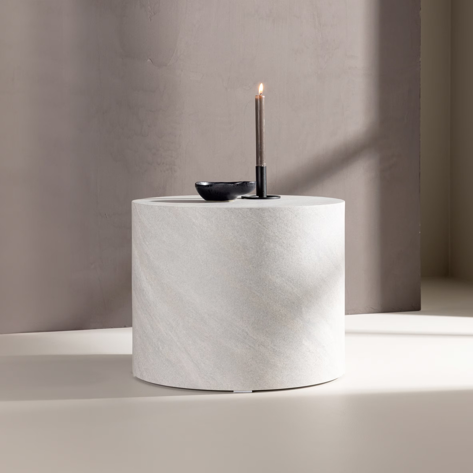 Nohr Katiana Ronde Salontafel Betonlook - Grijs - Ø 50 cm