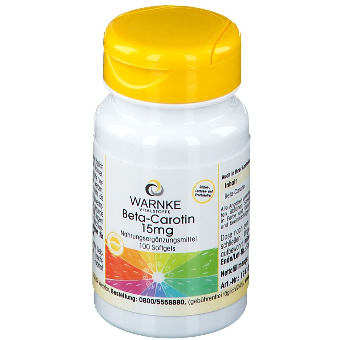 Beta Carotin Kapseln 15 mg 100 St
