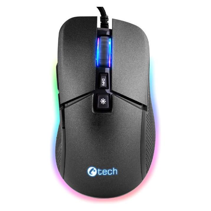 C-Tech Herní myš Dawn (GM-24L), casual gaming, 6400 DPI, RGB podsvícení, USB (Kabelgebunden) (GM-24L)