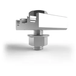 Schletter 135003-000 Blitzschutzklemme Alu vormont. f. Runddraht DM 8 mm